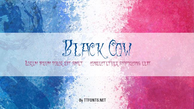 Black Cow example
